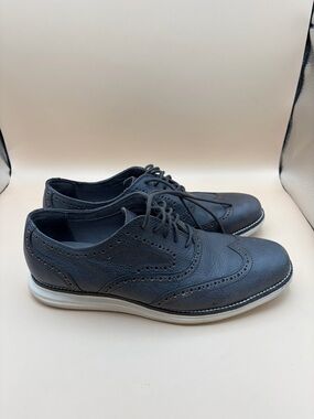 Cole Haan Leather Original Grand Wingtip Oxford Shoes Men’s Size 9M Gray